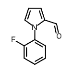 结构式 CAS# 132407-65-9, 1-(2-氟苯基)-1H-吡咯-2-甲醛