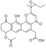 CAS#: 132412-64-7， 2-[8-Acetyloxy-2-(3-Ethyl-2-Methyloxiran-2-Yl)-12-Hydroxy-4,11-Dioxo-9,10-Dihydro-8H-Naphtho[7,6-H]Chromen-5-Yl]Acetic Acid