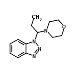 结构式 CAS# 132553-13-0, 1-[1-(4-吗啉基)丙基]-1H-苯并三唑