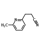 CAS#: 132554-24-6， 3-(6-Methyl-2-Pyridinyl)Propanenitrile