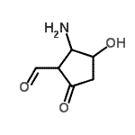 CAS#: 132600-87-4， 2-Amino-3-Hydroxy-5-Oxocyclopentanecarbaldehyde