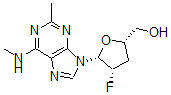 CAS#: 132722-92-0， [(2S,4S,5R)-4-Fluoro-5-(2-Methyl-6-Methylaminopurin-9-Yl)Oxolan-2-Yl]Methanol