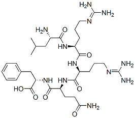 CAS#: 132733-02-9， (2S)-2-[[(2S)-5-Amino-2-[[(2S)-2-[[(2S)-2-[[(2S)-2-Amino-4-Methylpentanoyl]Amino]-5-(Diaminomethylideneamino)Pentanoyl]Amino]-5-(Diaminomethylideneamino)Pentanoyl]Amino]-5-Oxopentanoyl]Amino]-3-Phenylpropanoic Acid