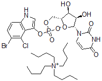 CAS#: 132900-87-9， Uridine-3'-(5-bromo-4-chloroindol-3-yl)-phosphate tetrabutylazanium