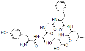 CAS#: 132930-82-6， L-Tyrosyl-D-alanylglycyl-L-phenylalanyl-L-leucyl-L-Serine