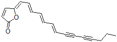 CAS#: 132971-60-9， (5Z)-5-[(2E,4E,6E)-Tetradeca-2,4,6-Trien-8,10-Diynylidene]Furan-2-One