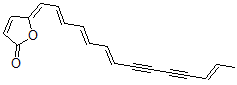 CAS#: 132971-61-0， (5Z)-5-[(2E,4E,6E,12E)-Tetradeca-2,4,6,12-Tetraen-8,10-Diynylidene]Furan-2-One