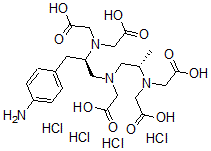 CAS#: 132979-67-0， 2-[[(2R)-3-(4-Aminophenyl)-2-(Bis(Carboxymethyl)Amino)Propyl]-[(2S)-2-(Bis(Carboxymethyl)Amino)Propyl]Amino]Acetic Acid Tetrahydrochloride