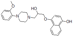 CAS#: 133024-36-9， 4-[2-Hydroxy-3-[4-(2-Methoxyphenyl)Piperazin-1-Yl]Propoxy]Naphthalen-1-Ol