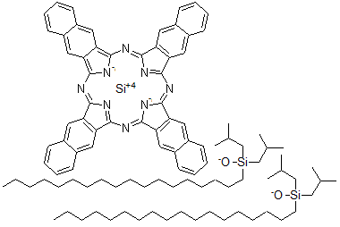 CAS#: 133063-13-5， Bis(di-isobutyloctadecylsiloxy)silicon 2,3-naphthalocyanine