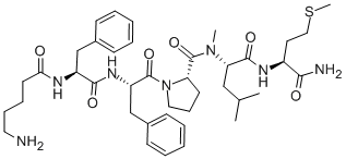 CAS#: 133156-06-6， N-(5-Amino-1-Oxopentyl)-L-Phenylalanyl-L-Phenylalanyl-L-Prolyl-N-Methyl-L-Leucyl-L-Methioninamide