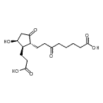 CAS#: 133161-96-3， 8-[(1R,2R,3S)-2-(2-Carboxyethyl)-3-Hydroxy-5-Oxocyclopentyl]-6-Oxooctanoic Acid