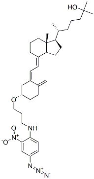 CAS#: 133191-08-9， (6R)-6-[(1R,4E,7aR)-4-[(2Z)-2-[(5S)-5-[3-[(4-Azido-2-Nitrophenyl)Amino]Propoxy]-2-Methylidenecyclohexylidene]Ethylidene]-7a-Methyl-2,3,3a,5,6,7-Hexahydro-1H-Inden-1-Yl]-2-Methylheptan-2-Ol