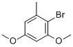 structure of CAS# 13321-73-8, 2-Bromo-3,5-Dimethoxytoluene;2-Bromo-1,5-Dimethoxy-3-Methyl-Benzene;Nsc174069;Toluene, 2-Bromo-3,5-Dimethoxy-