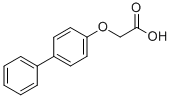 结构式 CAS# 13333-86-3, 2-([1,1'-联苯]-4-基氧基)-乙酸