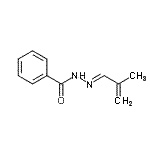 CAS 登录号：133392-46-8， N'-[(1E)-2-甲基-2-丙烯-1-亚基]苯甲酰肼