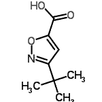 CAS#: 133674-40-5， 3-(2-Methyl-2-Propanyl)-1,2-Oxazole-5-Carboxylic Acid