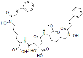 CAS 登录号：133705-27-8， 2-羟基-2-[2-[[1-羟基-6-[羟基-[(E)-3-苯基丙-2-烯酰基]氨基]-1-氧代己烷-2-基]氨基]-2-氧代乙基]-4-[[(2S)-6-[羟基-[(E)-3-苯基丙-2-烯酰基]氨基]-1-甲氧基-1-氧代己烷-2-基]氨基]-4-氧代丁酸