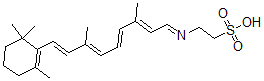 CAS#: 133867-05-7， 2-[[(2E,4E,6E,8E)-3,7-Dimethyl-9-(2,6,6-Trimethyl-1-Cyclohexenyl)Nona-2,4,6,8-Tetraenylidene]Amino]Ethanesulfonic Acid
