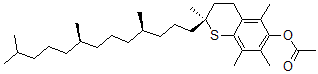 CAS#: 133869-30-4， [(2R)-2,5,7,8-Tetramethyl-2-[(4R,8R)-4,8,12-Trimethyltridecyl]Thiochroman-6-Yl] Acetate