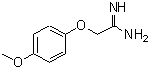 structure of CAS# 133915-35-2, 2-(4-Methoxyphenoxy)Ethanimidamide;2-(4-Methoxy-phenoxy)-acetamidine;2-(4-methoxyphenoxy)ethanamidine;MFCD08059925