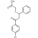 CAS#: 133961-81-6， {[3-(4-Chlorophenyl)-3-Oxo-1-Phenylpropyl]Sulfanyl}Acetic Acid