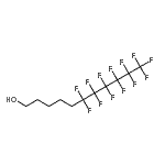 structure of CAS# 134052-02-1, 6,6,7,7,8,8,9,9,10,10,11,11,11-Tridecafluoro-1-Undecanol;1H,1H,2H,2H,3H,3H,4H,4H,5H,5H-Perfluoroundecan-1-ol;5-(Perfluorohexyl)pentan-1-ol;6,6,7,7,8,8,9,9,10,10,11,11,11-Tridecafluoroundecan-1-ol