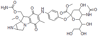 CAS#: 134136-44-0， 7-N-(4-O-Sialosylphenyl)-9-methoxymitosane methyl ester