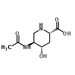 CAS#: 134258-23-4， (2S,4S,5S)-5-Acetamido-4-Hydroxy-2-Piperidinecarboxylic Acid
