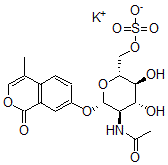 CAS#: 134268-92-1， Potassium [(2R,3S,4R,5R,6S)-5-Acetamido-3,4-Dihydroxy-6-(4-Methyl-1-Oxoisochromen-7-Yl)Oxyoxan-2-Yl]Methyl Sulfate