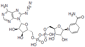 CAS#: 134388-69-5， [(2R,3S,4R,5R)-5-(6-Amino-8-Azidopurin-9-Yl)-3,4-Dihydroxyoxolan-2-Yl]Methyl [[(2R,3S,4R,5R)-5-(3-Carbamoyl-4H-Pyridin-1-Yl)-3,4-Dihydroxyoxolan-2-Yl]Methoxy-Hydroxyphosphoryl] Hydrogen Phosphate