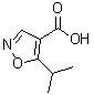 结构式 CAS# 134541-05-2, 5-异丙基-1,2-恶唑-4-羧酸