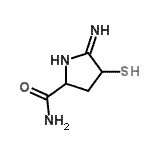 CAS#: 134642-87-8， 5-Amino-4-Sulfanyl-3,4-Dihydro-2H-Pyrrole-2-Carboxamide