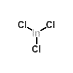 structure of CAS# 13465-11-7, Indium Trichloride;InChI=1/3ClH.In/h3*1H;/q;+3/p-3;InChI=1/3ClH.In/h3*1H;/q;+3/p-3/f3Cl.In/h3*1h;/q3*-1;m;Indiclor