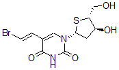 CAS#: 134699-93-7， 5-[(E)-2-Bromoethenyl]-1-[(2R,4S,5R)-4-Hydroxy-5-(Hydroxymethyl)Thiolan-2-Yl]Pyrimidine-2,4-Dione