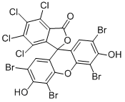 structure of CAS# 13473-26-2, 2',4',5',7'-Tetrabromo-4,5,6,7-Tetrachloro-3',6'-Dihydroxy-Spiro[Isobenzofuran-1(3H),9'-[9H]Xanthen]-3-One;2',4',5',7'-Tetrabromo-4,5,6,7-Tetrachloro-3',6'-Dihydroxy-Spiro[Isobenzofuran-3,9'-Xanthene]-1-One;2',4',5',7'-Tetrabromo-4,5,6,7-Tetrachloro-3',6'-Dihydroxy-1-Spiro[Isobenzofuran-3,9'-Xanthene]One;2',4',5',7'-Tetrabromo-4,5,6,7-Tetrachloro-3',6'-Dihydroxy-Spiro[2-Benzofuran-3,9'-Xanthene]-1-One