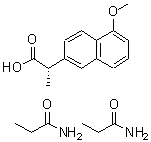 CAS#: 134736-00-8， (2S)-2-(5-Methoxy-2-Naphthyl)Propanoic Acid - Propanamide (1:2)