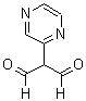 structure of CAS# 13481-00-0, 2-(2-Pyrazinyl)-Propanedial;2-(1H-Pyrazin-2-Ylidene)Malonaldehyde;St5307615;Zinc00153824