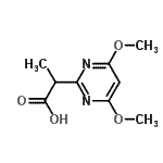 CAS#: 134866-84-5， 2-(4,6-Dimethoxy-2-Pyrimidinyl)Propanoic Acid