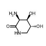 CAS#: 134959-04-9， (3S,4R,5R)-3-Amino-4,5-Dihydroxy-2-Piperidinone