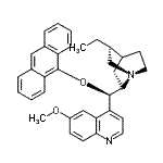 structure of CAS# 135096-78-5, (3alpha,9R)-9-(9-Anthryloxy)-6'-Methoxy-10,11-Dihydrocinchonan