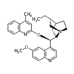 structure of CAS# 135096-79-6, (3alpha,9R)-6'-Methoxy-9-[(4-Methyl-2-Quinolinyl)Oxy]-10,11-Dihydrocinchonan