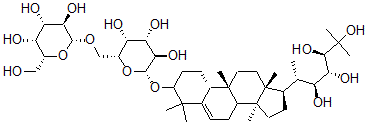 CAS#: 135126-59-9， (3beta,9beta,10alpha,22S,23R,24R)-22,23,24,25-tetrahydroxy-9-methyl-19-norlanost-5-en-3-yl 6-O-beta-D-galactopyranosyl-beta-D-Galactopyranoside