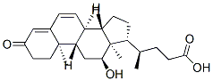 CAS#: 13535-96-1， (4R)-4-[(8R,9S,10R,12S,13R,14S,17R)-12-Hydroxy-10,13-Dimethyl-3-Oxo-1,2,8,9,11,12,14,15,16,17-Decahydrocyclopenta[a]Phenanthren-17-Yl]Pentanoic Acid