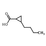 CAS#: 13536-04-4， 2-Butylcyclopropanecarboxylic Acid