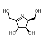 CAS#: 135395-50-5， (2S,3R,4R)-2,5-Bis(Hydroxymethyl)-3,4-Dihydro-2H-Pyrrole-3,4-Diol