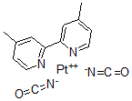 CAS#: 135568-20-6， (4,4'-Dimethyl-2,2'-bipyridyl-N,N')bis(isocyanto)platinum(II)