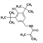 CAS 登录号：13560-54-8， N-[4-羟基-3,5-二(2-甲基-2-丙基)苄基]-2-甲基丙烯酰胺
