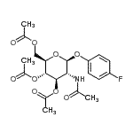 CAS#: 135608-45-6， 4-Fluorophenyl 2-Acetamido-3,4,6-Tri-O-Acetyl-2-Deoxy-beta-D-Glucopyranoside