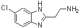 结构式 CAS# 135875-16-0, 2-(6-氯-1H-苯并咪唑-2-基)乙胺